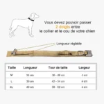 guide de tailles Collier Chien Personnalisé à Poignée Kontrolle