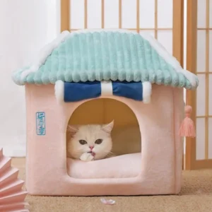 Plongez votre félin dans le luxe avec cette niche pour chat 🏰✨ Choisissez parmi différents styles pour créer le palais parfait de votre compagnon, assurant à la fois confort optimal et esthétique raffinée. C’est son refuge idéal pour dormir, faire une sieste ou observer son royaume en toute tranquillité 😺💖