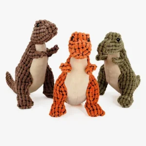 Jolis dinosaures en peluche colorés, doux et amusants, parfaits pour tous les âges.