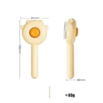 Brosse ergonomique ourson pour le toilettage agréable des animaux de compagnie.