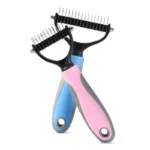 Peignes de toilettage ergonomiques pour animaux, colorés et efficaces contre la mue.