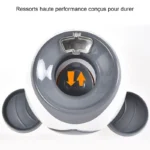 Appareil de cuisine moderne blanc et gris avec ressorts haute performance et design ergonomique.