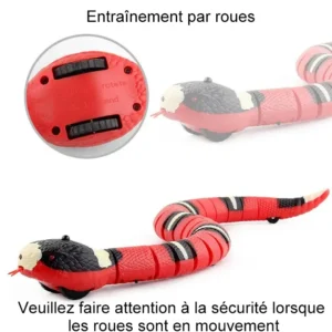 Jouet serpent redoutable avec roues, amusant et interactif pour enfants, sécurité prioritaire.