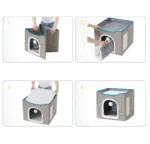 Guide dassemblage dune maison douillette pour petits animaux.