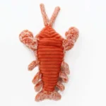 Jouet en peluche homard orange, mignon et décoratif pour enfants et adultes.