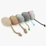 Collection de souris en peluche colorées, adorables et douces pour enfants ou animaux.