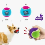 Balles squeaky GiGwi colorées pour le jeu actif et joyeux de votre chien.