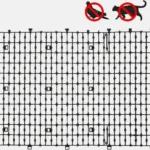 Grille de protection contre les oiseaux et les chats pour sécuriser vos espaces extérieurs.