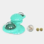 Outil de massage turquoise ergonomique avec pics pour relaxation et soulagement musculaire.