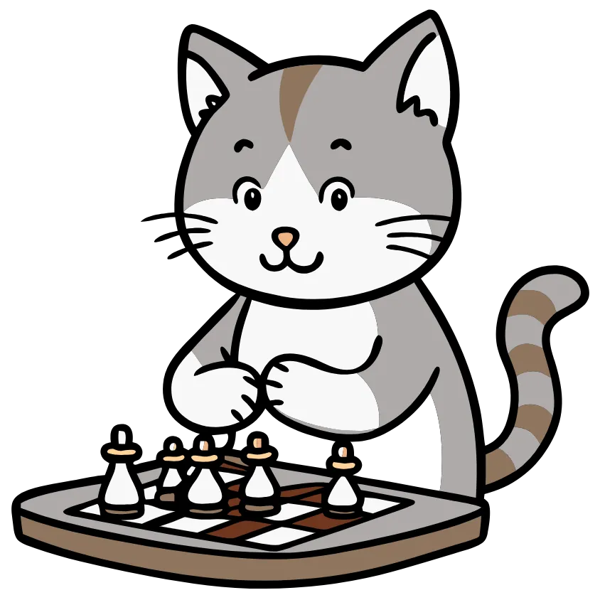 Chat intelligent jouant aux échecs