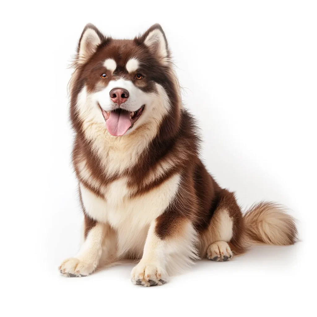 Un adorable chien Alaskan Malamute