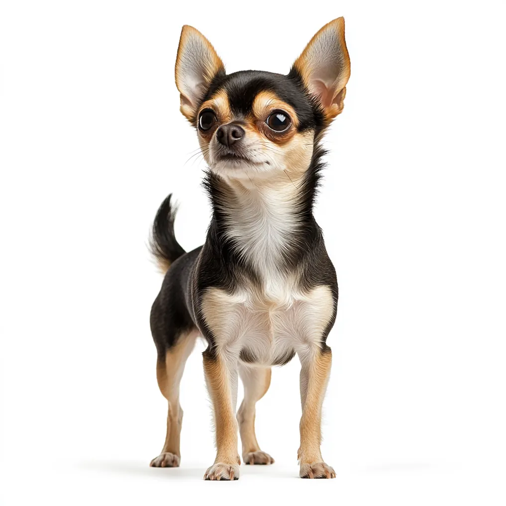 Un adorable Chihuahua debout.