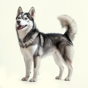 Un mignon husky hébété