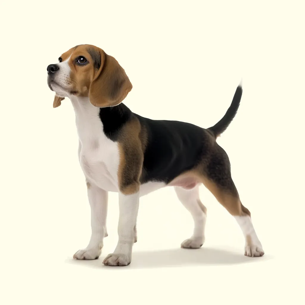 Un Beagle adorable avec un regard curieux et affectueux.