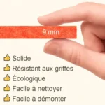 Feutre de 9 mm, solide et résistant pour griffoir à chat