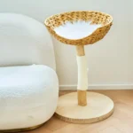 Arbre à chat haut de gamme en osier pour chat