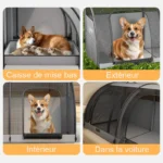 Cage pliable pour animal utilisée comme maternité.