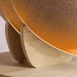 Structure solide du panier griffoir rond.