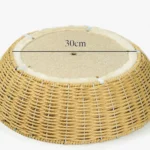 Panier en rotin avec base de 30 cm de diamètre