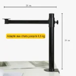 Support solide pour panier suspendu, adapté aux chats jusqu’à 8,5 kg