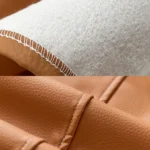 Couture et dos du tissu de la housse de canapé orange anti-griffure