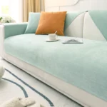 Housse de canapé verte imperméable et anti-griffures